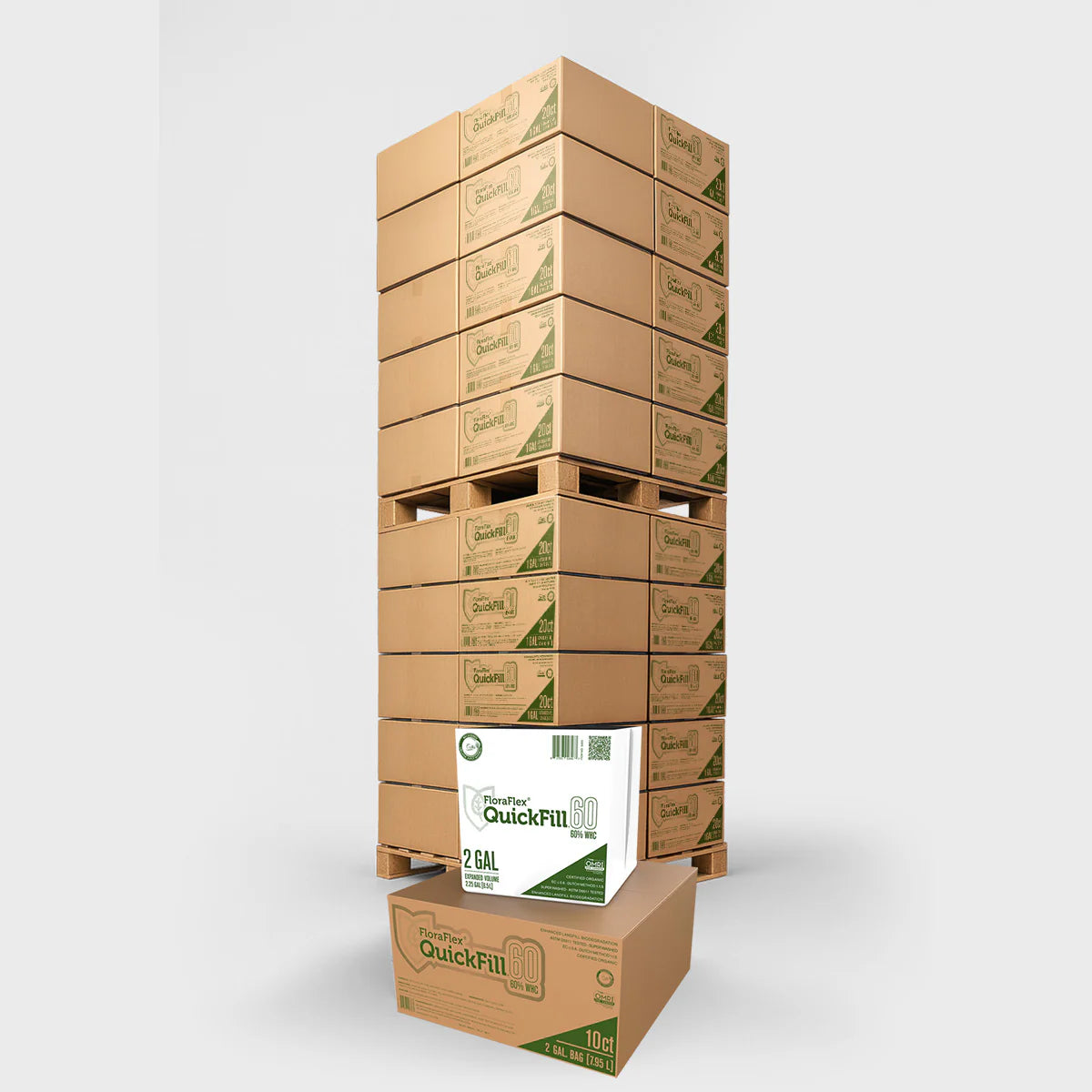 FloraFlex QuickFill Bag, 60% WHC, 2 Gallon, Pallet of 1,380 (5324-PLT)