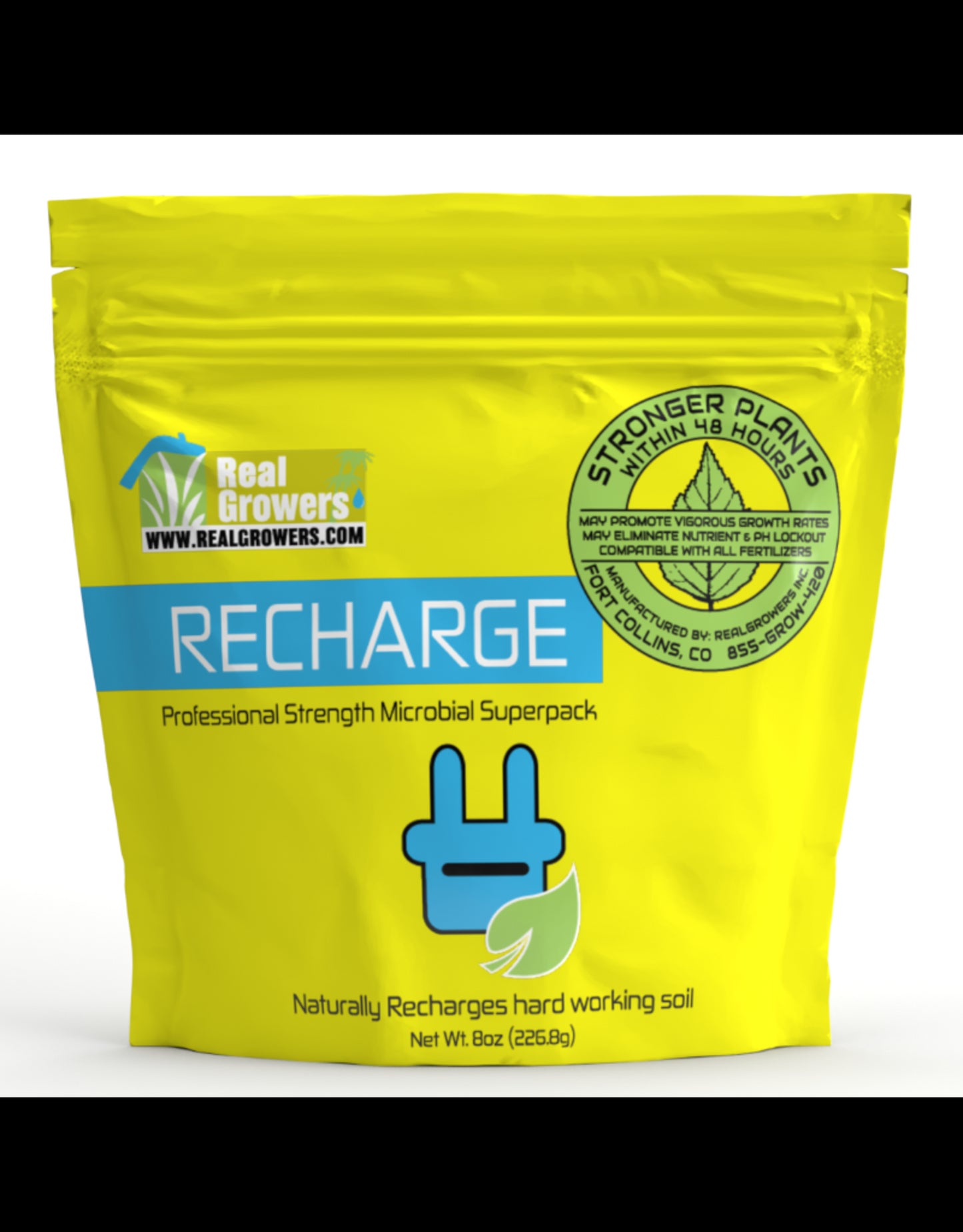 Real Growers - Recharge 8 oz Bags